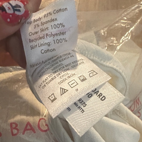 Hanna Andersson Cream Tulle Dress* size is 6/7 - Picture 3 of 7